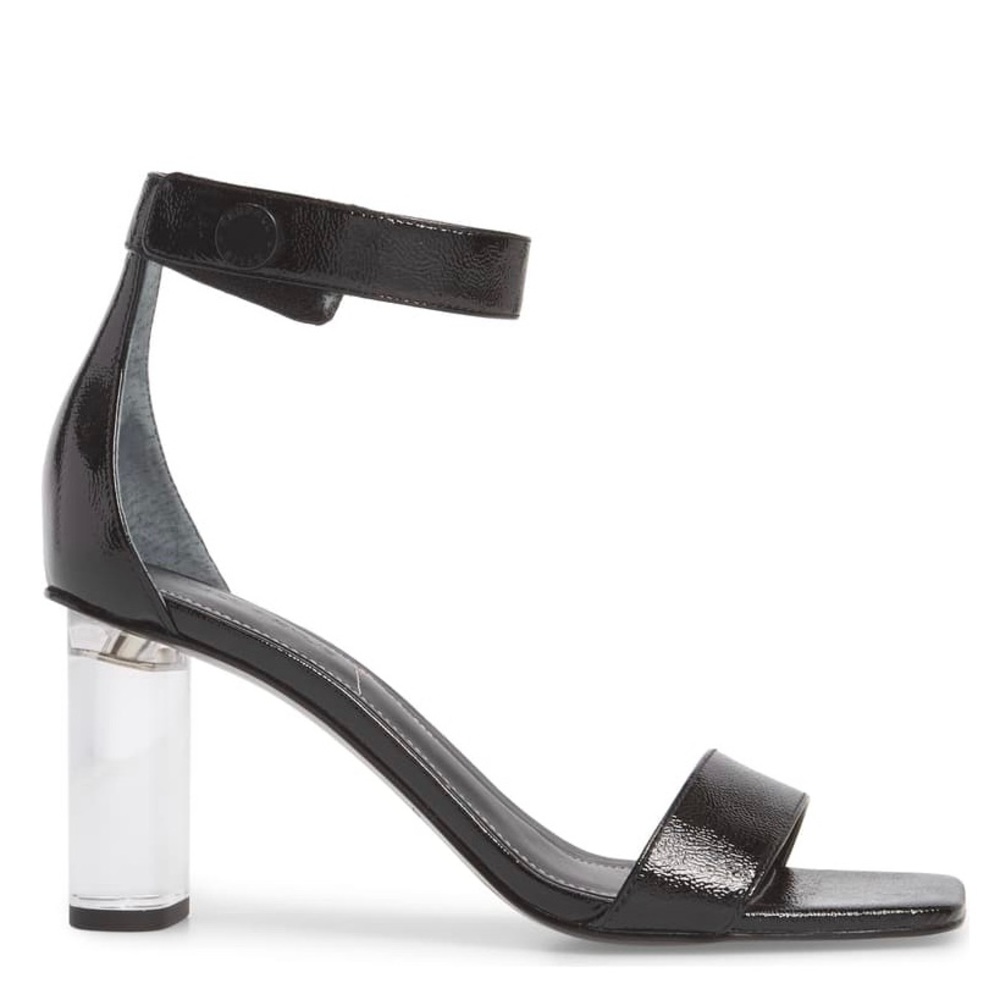 Kendall + Kylie Lucite Heel Ankle Strap Sandal
